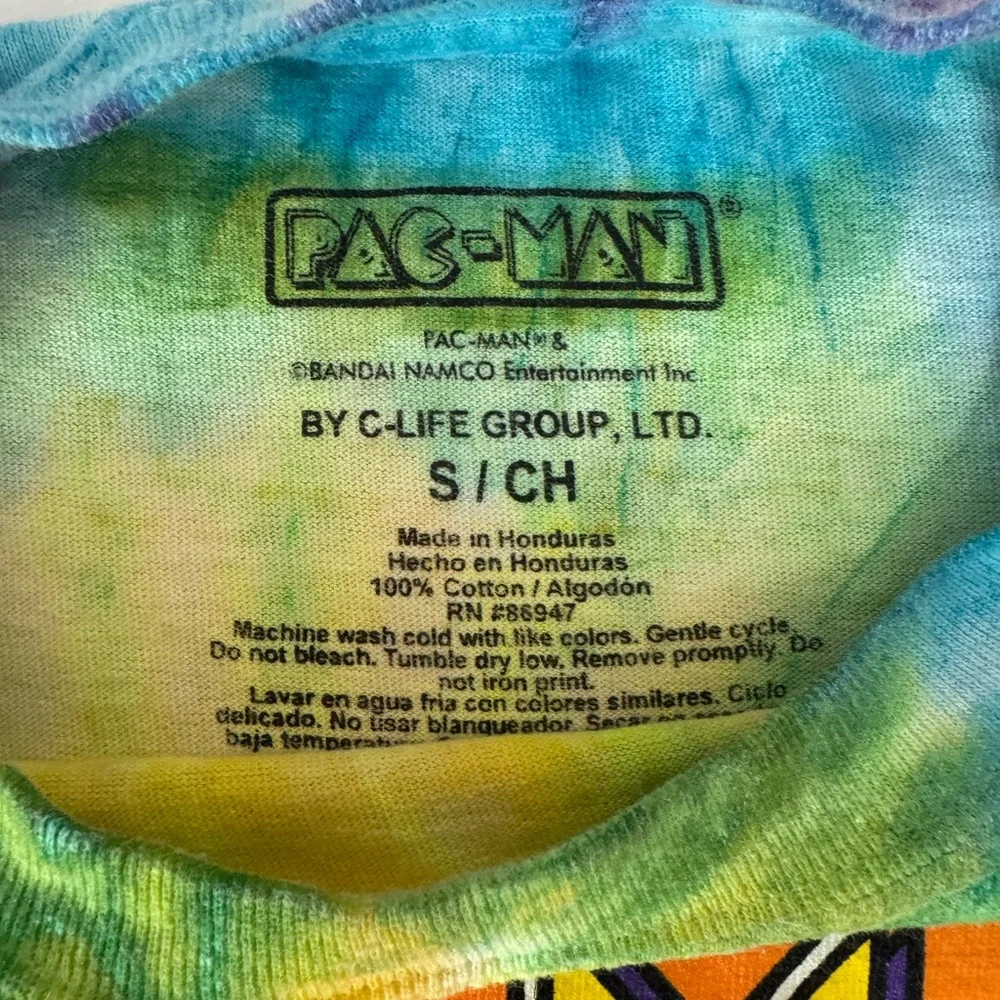 Pac-Man Tie-Dye T-Shirt - Picture 4 of 4